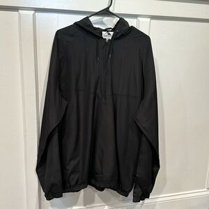Black windbreaker pullover XL